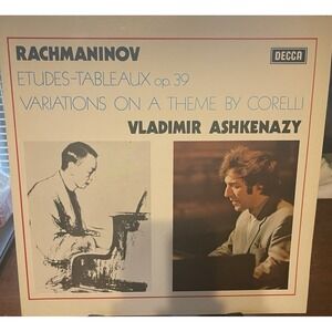 Rachmaninoff Etudes Op 39 Ashkenazy Decca Vinyl Record SXL 6604 12" LP 1973 UK